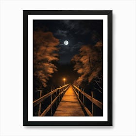 Bridge To The Moon 3 Art Print