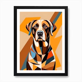 Abstract Dog Painting Art Print