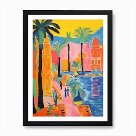 Luxor Egypt 2 Fauvist Painting Art Print