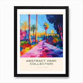 Abstract Park Collection Poster Al Azhar Park Cairo Egypt 2 Art Print