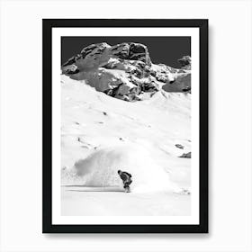 Snowboard Art Print Art Print