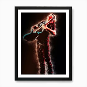 The Instrumental Rock Guitarist Art Print