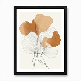 Ginkgo Leaves 1 Art Print