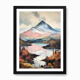 Ben Vorlich Loch Earn Scotland 3 Mountain Painting Art Print