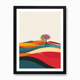 Tree In A Field 1 Art Print