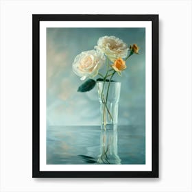 Roses In A Vase 1 Art Print