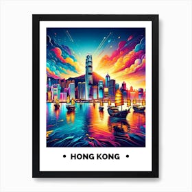 Hong Kong Skyline Art Print