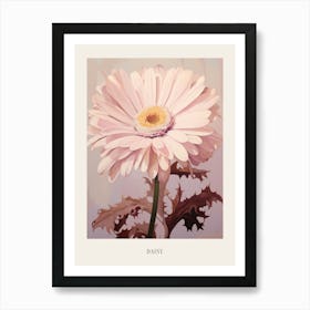 Floral Illustration Daisy 1 Poster Art Print