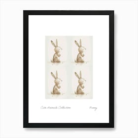 Cute Animals Collection Bunny 3 Art Print