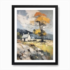 A Cottage In The English Country Side Painting 4 Art Print
