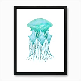 Jellyfish Watercolor Painting 1 Art Print