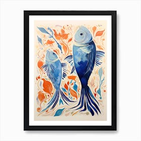 Blue Fish Art Print