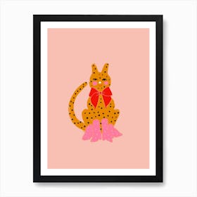 Spotty Cat Art Print