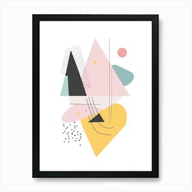 Abstract Triangles 8 Art Print