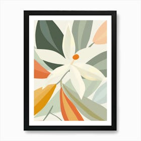 Starfruit Close Up Illustration 3 Art Print