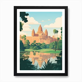 Cambodia Travel Illustration Art Print