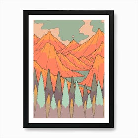 Small Sun Peak Art Print