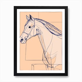 Horse Drawing Art Print