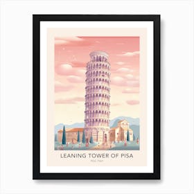 Leaning Tower Of Pisa Italy 2 Travel Poster Art Print