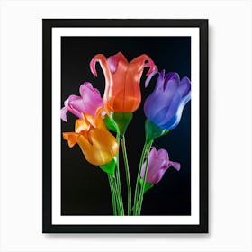 Bright Inflatable Flowers Canterbury Bells 1 Art Print