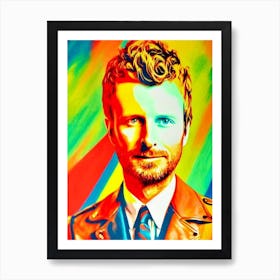 Dierks Bentley Colourful Pop Art Art Print