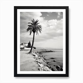 Santa Marinella, Italy, Black And White Photography 2 Art Print