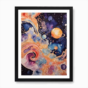 Space Swirls Art Print