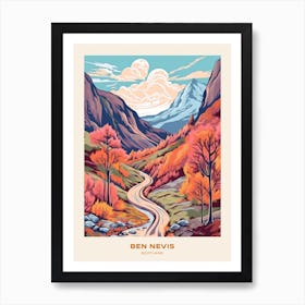 Ben Nevis Scotland 5 Hike Poster Art Print