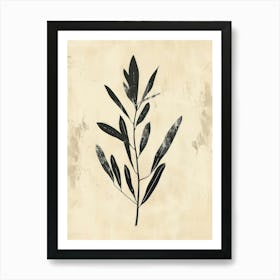 Olive Branch Canvas Print Art Print