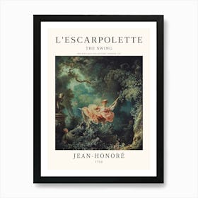 L'Escarlopette (The Swing) - Jean-Honoré Art Print