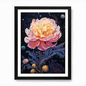Surreal Florals Peony 2 Flower Painting Art Print