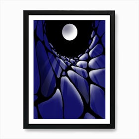 Moonlight In A Cave Art Print