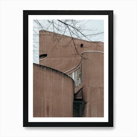 Curves In Concrete Building Art Print