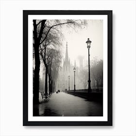 Barcelona Spain Black And White Analogue Photography 4 Art Print