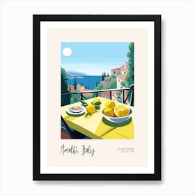 Amalfi, Italy Lemons 8 Italian Summer Collection Art Print
