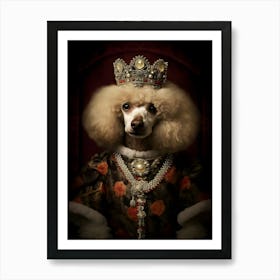 Poodle Baroque 2 Art Print