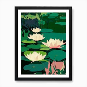 Lotus Flowers In Park Fauvism Matisse 7 Art Print