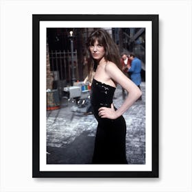 Jane Birkin Black Dress Art Print