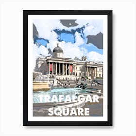 Trafalgar Square, London, Landmark, Wall Print, Wall Art, Poster, Print, Art Print