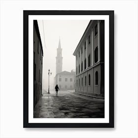 Palencia, Spain, Black And White Analogue Photography 4 Art Print