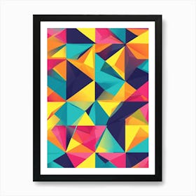 Abstract Triangles 3 Art Print