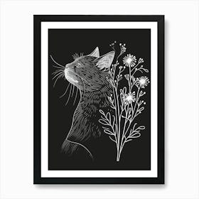 Ragapur Cat Minimalist Illustration 3 Art Print