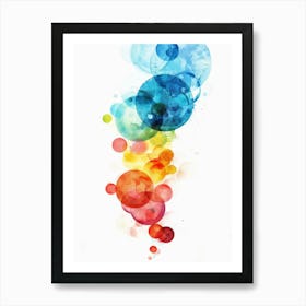 Colorful Bubbles Canvas Print Art Print