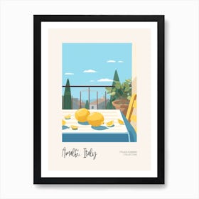 Amalfi, Italy Lemons 4 Italian Summer Collection Art Print