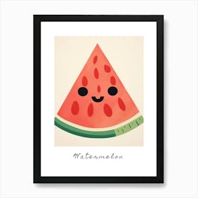 Friendly Kids Watermelon 2 Poster Art Print