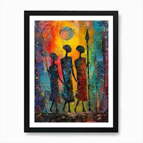 Three African Women Art Print