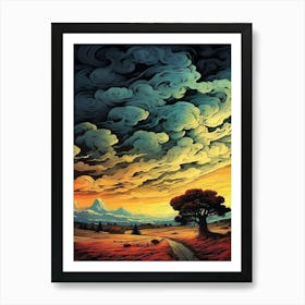 Sunset Sky Art Print