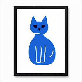 Blue Cat 6 Art Print