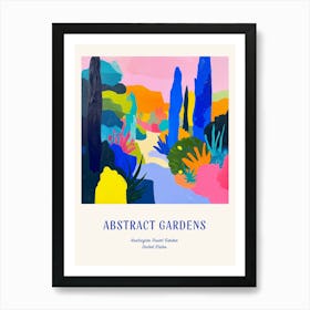 Colourful Gardens Huntington Desert Garden Usa 2 Blue Poster Art Print
