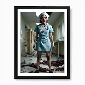 Trouble Sleeping In The Hospital-Call The Night Nurse - Reimagined 18 Art Print